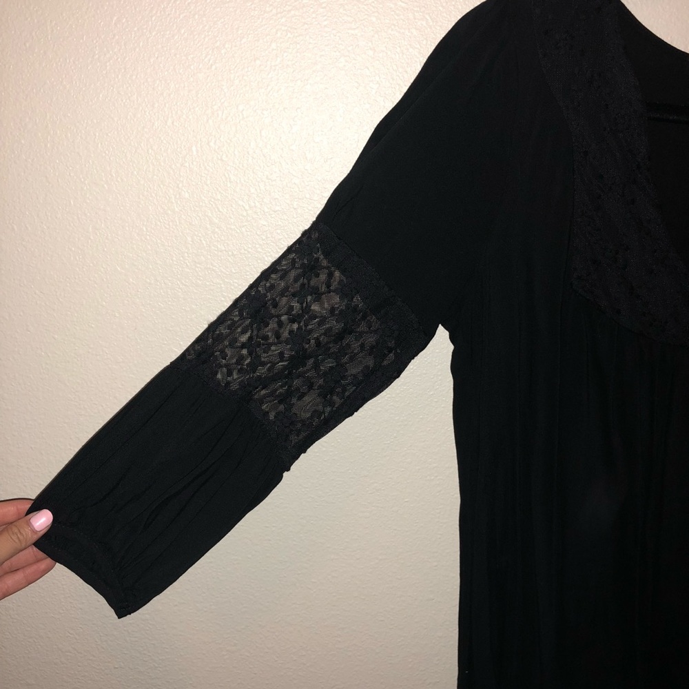Painted Threads Tunic Top - Black - Picture 4 of 5